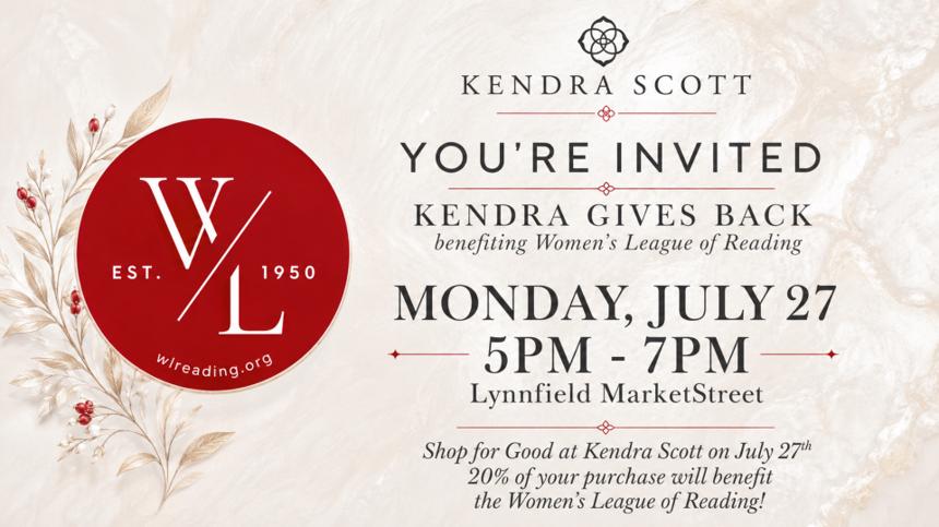 🛍️ Women’s League of Reading Hosts Kendra Scott Shopping Fundraiser Tonight