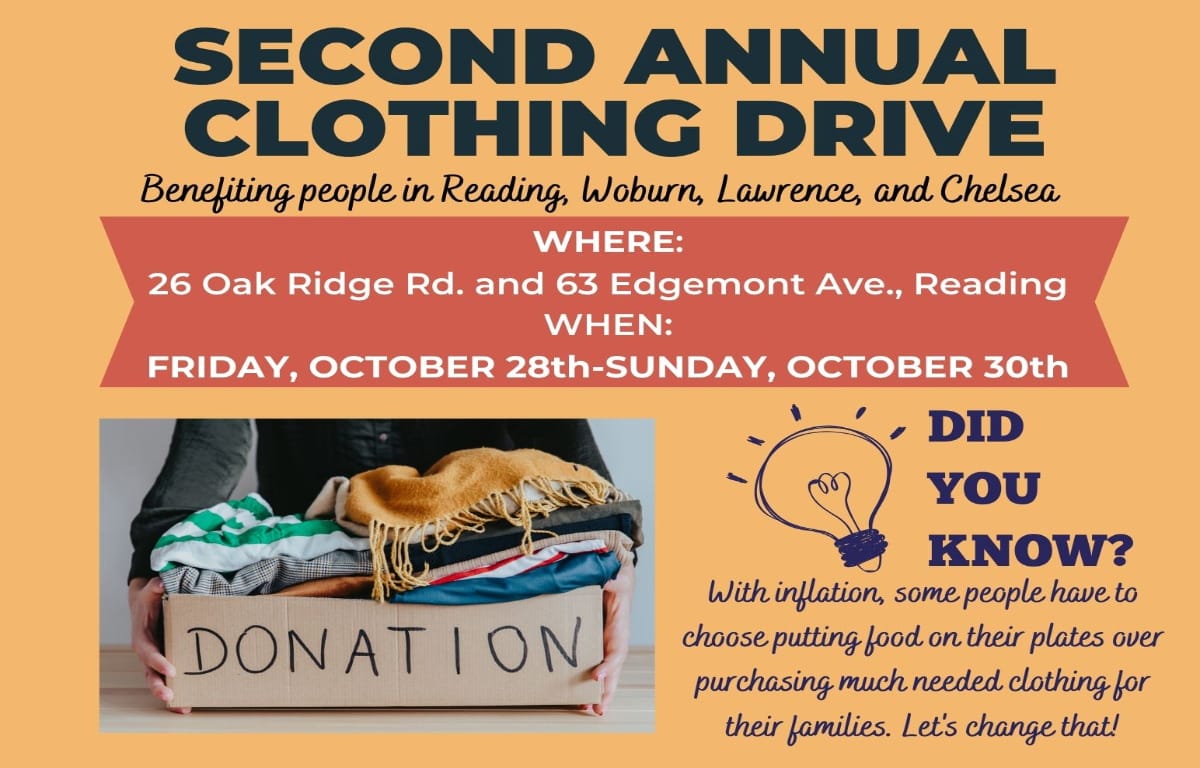 Recapping Everything in Reading, MA -👕 Second Annual Clothing Drive ...
