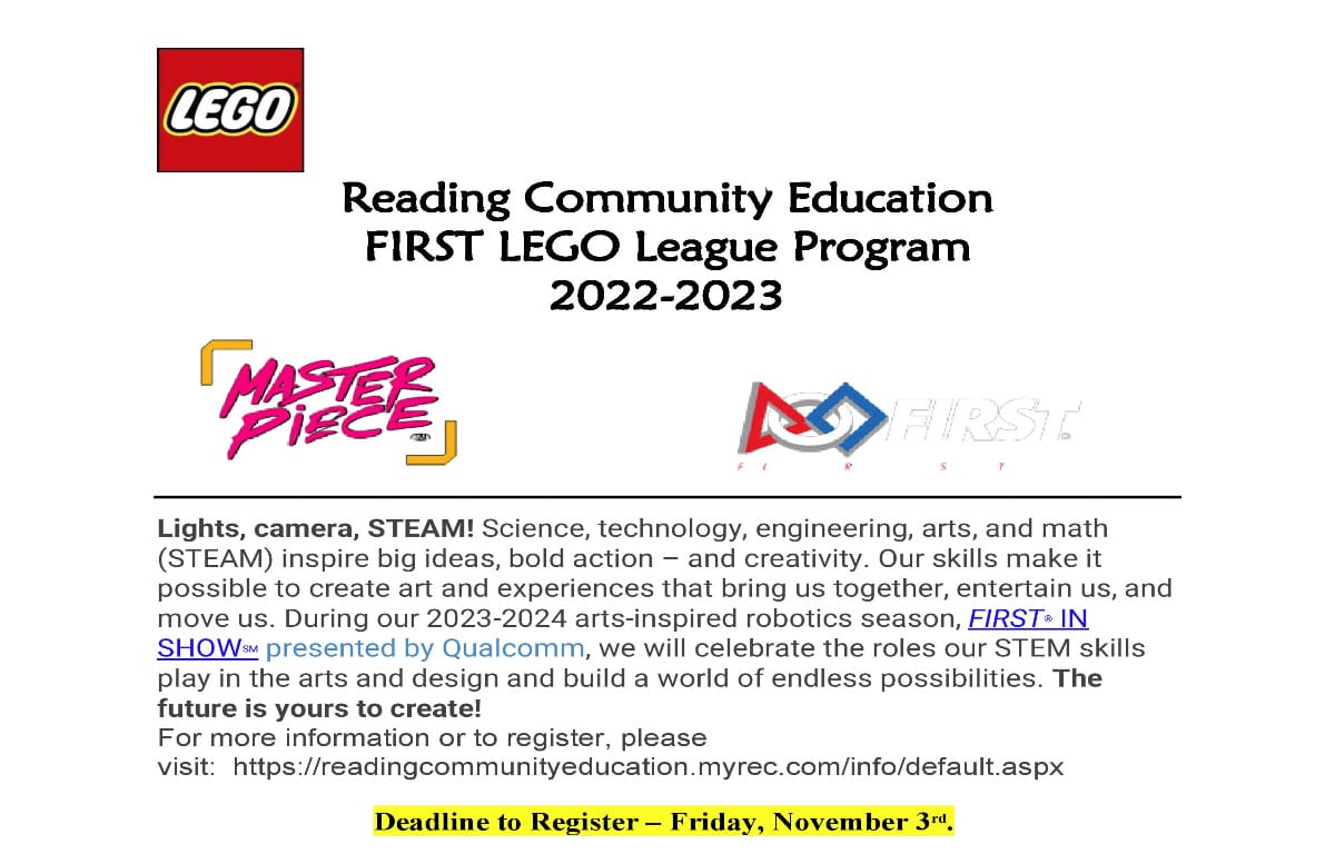 First lego league discount registration