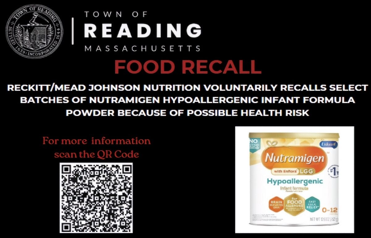 Recapping Everything in Reading, MA 🍼 Infant Formula Recall Alert